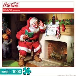 Buffalo Games Coca Cola A Gift for Santa Jigsaw Puzzle   1000 pc