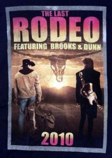 Brooks Dunn T Shirt 2010 The Last Rodeo Concert Mens XL Tour Tee 