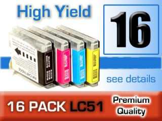 16 LC51 Ink Cartridge LC 51 Brother MFC 3360C MFC 440CN
