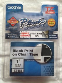 Brother TZ tape for P Touch label maker