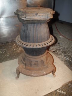   Iron Pot Belly Stove March Brownback Pottstown PA Wood Coal