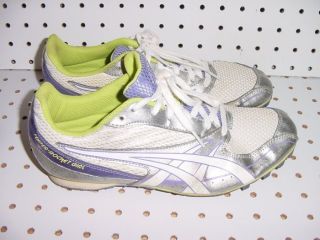 Asics G954N Ladies Athletic Track Shoes Size 9 with Steel Spikes Studs 