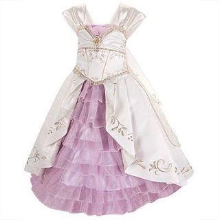 New Disney Limited Edition Rapunzel Wedding Gown Costume Girls 6 