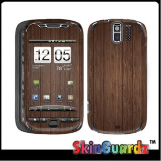 Brown Wood Vinyl Case Decal Skin To Cover HTC MyTouch 3G Slide