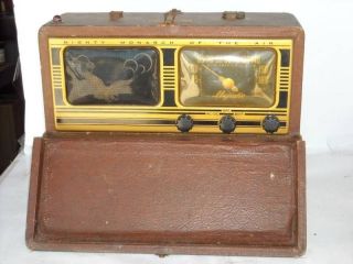 antique majestic 4705 might monarch portable radio set time left