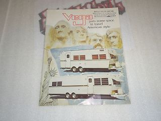 1971 vega travel trailer camper brochure catal og time left