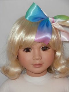   15 Doll Wig Shoulder Length Blonde Fits My Twinn or Apple Valley Doll