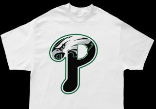 Philadelphia Eagles Phillies Mix T Shirt Jersey Jacket L XL XXL 3XL 