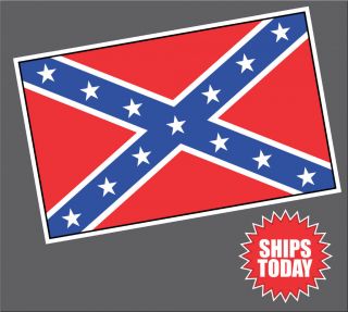 Confederate Flag Decal Sticker Rebel Vinyl South Bumper NRA CSA 