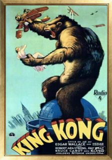   Movie Poster King Kong 1933 Fay Wray Bruce Cabot Free Shipping