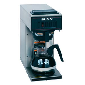 Bunn VP17 1 SS Pourover Coffee Brewer with 1 Lower Warm