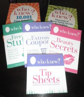  Who Knew 5 Book Set by Bruce Lubin New