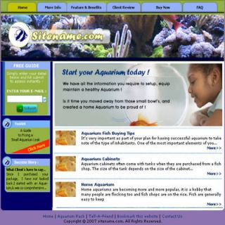 Money Making Turnkey Aquarium Business Tips Guides Website for Sale