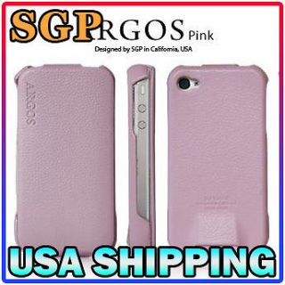 sgp leather case cover argos pink for apple iphone 4