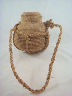   Brazil  Indian Hand Woven Reed Primitive Burden Basket