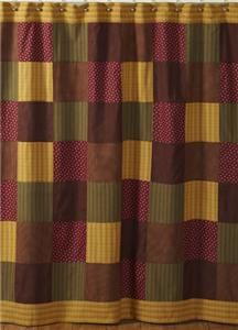 Wine Burgundy Olive and Gold Shower Curtain 100 Cotton