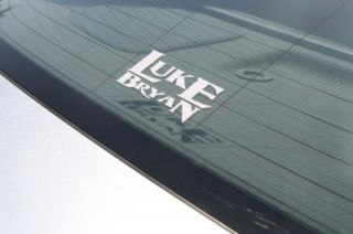US Country Music Singer Luke Bryan Decal Auto Car Truck Guitar Window 