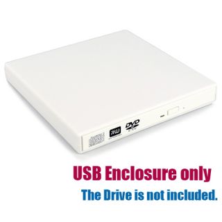 Slim USB External Enclosure for Laptop CD RW DVD Burner