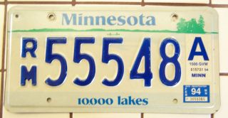  Minnesota License Plate camper Trailer RM 55548