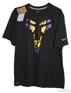 Bryant Lakers NBA Black Nike Kobe Snake Sheath Dri Fit Shirt XL 2XL 