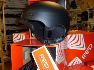 Red by Burton, AVID Snowboard Helmet, Black, sz LARGE, 2013, new FREE 