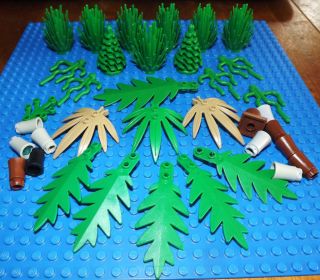 Lego Minifigure Accessory Plant Greenery Leaves Bushes
