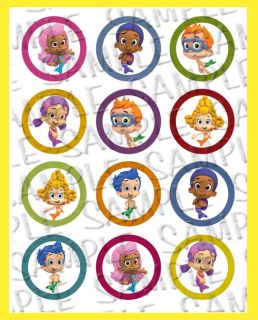   Cake Cookies Cupcakes Toppers Bubble Guppies Fish CC147S