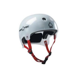 Protec Classic Bucky Lasek Translucent White Skatebaord Bike Helmet s 
