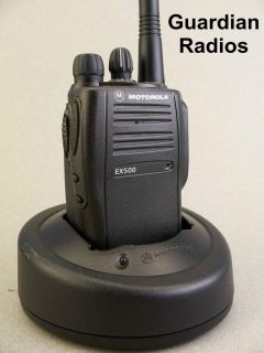 Mint Motorola EX500 VHF 16CH Radio w New Accessories