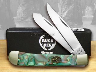 Buck Creek Mozaic Celluloid Trapper Pocket Knife Knives