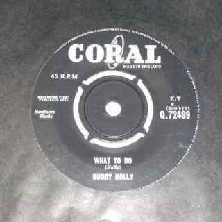 Buddy Holly What to do Original 1963 7 Vinyl Single VG