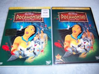 New Walt Disneys Pocahontas DVD 2 Disc 10th Anniversary Edition 
