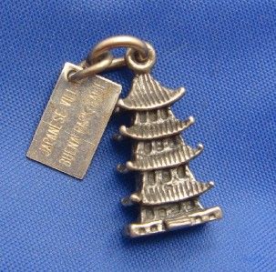   Silver Pagoda Charm w Japanese Village Buena Park California