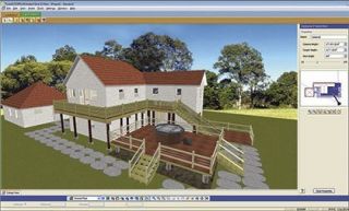 Patio Deck Landscape 3D Design Building Plans Blueprinting Software 
