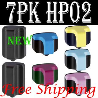 PK Printer Ink Cartridge Set for HP 02 C5180 C6280