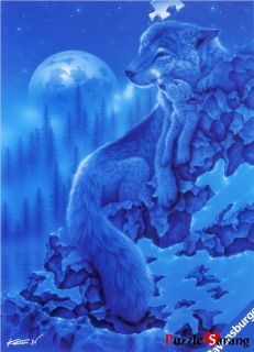 Jigsaw Puzzles 1000 Pieces Moonlight Wolves Ravensburge