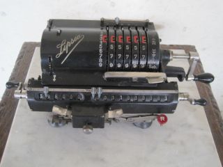 Vintage Germany Adding Machine Calculator Lipsia