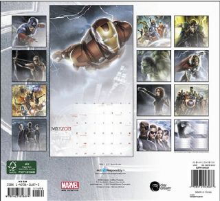   The Avengers Movie 19 Month 2013 Photo Wall Calendar, NEW SEALED