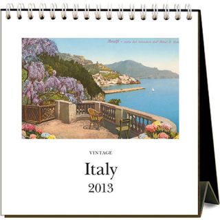 Vintage Italy 2013 Easel Desk Calendar