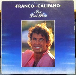 Franco Califano Buio E Luna Piena LP Mint Lulp 14909 Italy 1982 Record 