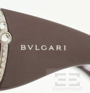 Bvlgari Dark Purple Jeweled Ring Large Frame Sunglasses 8016 B