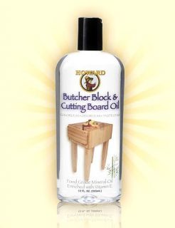 Features of Howard Butcher Block & Cutting Board Oil 12oz BBB012