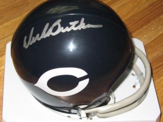 Dick Butkus Signed Autographed Chicago Bears Mini Helmet Throwback 
