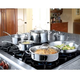 Calphalon Tri Ply Stainless 13 Piece Cookware Set Stainless Steel