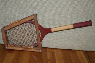 Vintage Harvey C Lee Junior Wooden Tennis Racquet