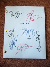 Dexter Cast Signed Script Michael C Hall 6 Look