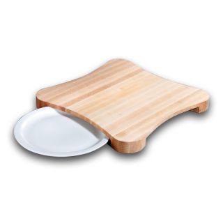 Michigan Maple Butcher Block Cutting Board Plate Sink Design End Grain 