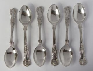 Victorian Mappin Webb Silver Plated Coffee Spoons C1900