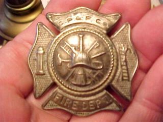Early Cambridge City Indiana Fire Department Badge