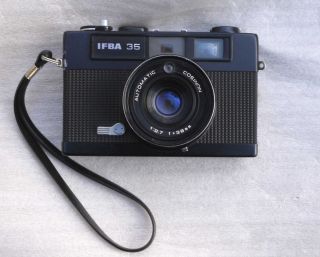 Ifba 35 Compact Black Rangefinder Camera Made by Cosina